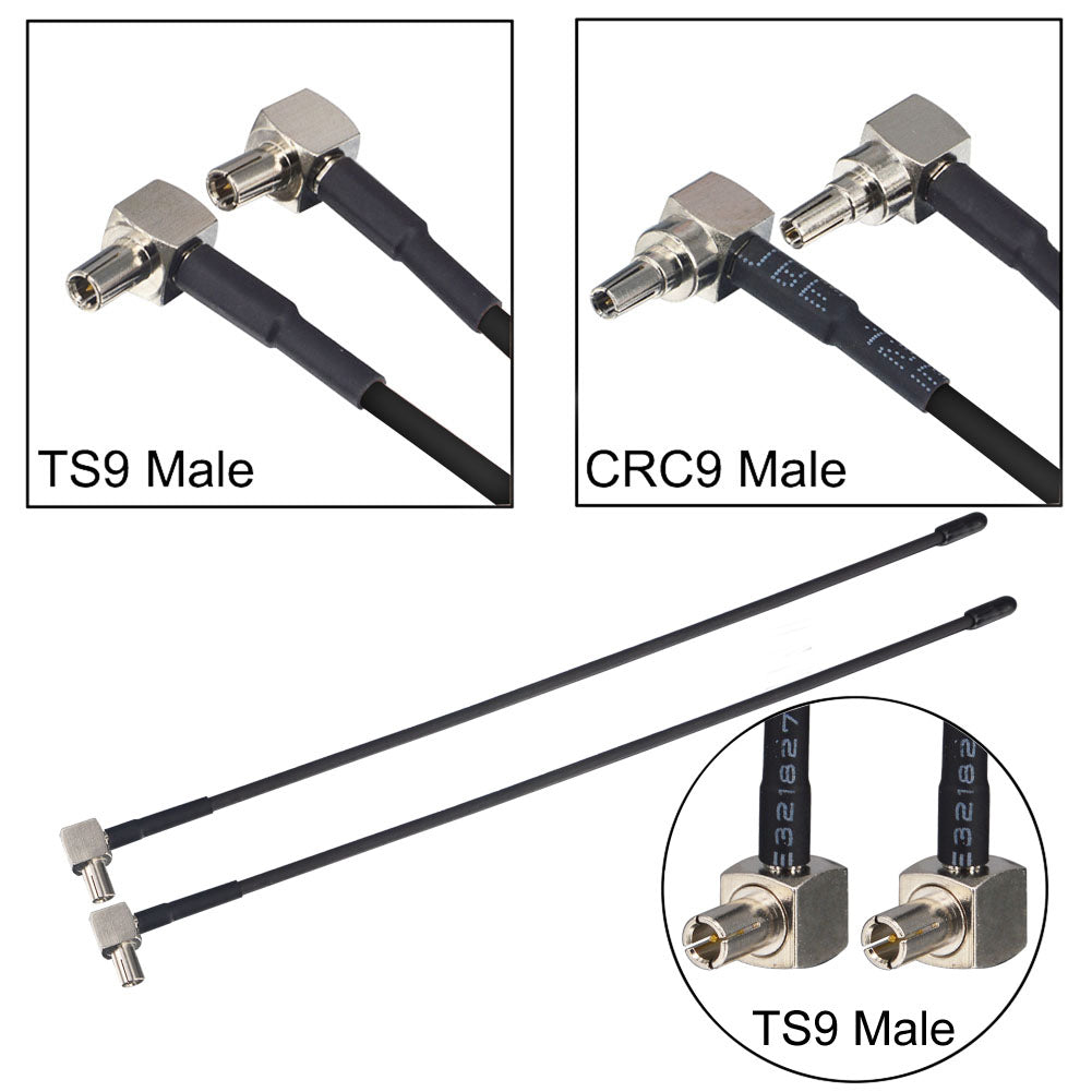 4G LTE 3dBi Soft Mini Whip External TS9 Antenna Router Modem for MiFi Router Cellular Huawei ZTE MiFi Mobile Hotspot Router USB Modem Dongle Jetpack AirCard 8800L 7730L AC791L 6620L Pack of 2