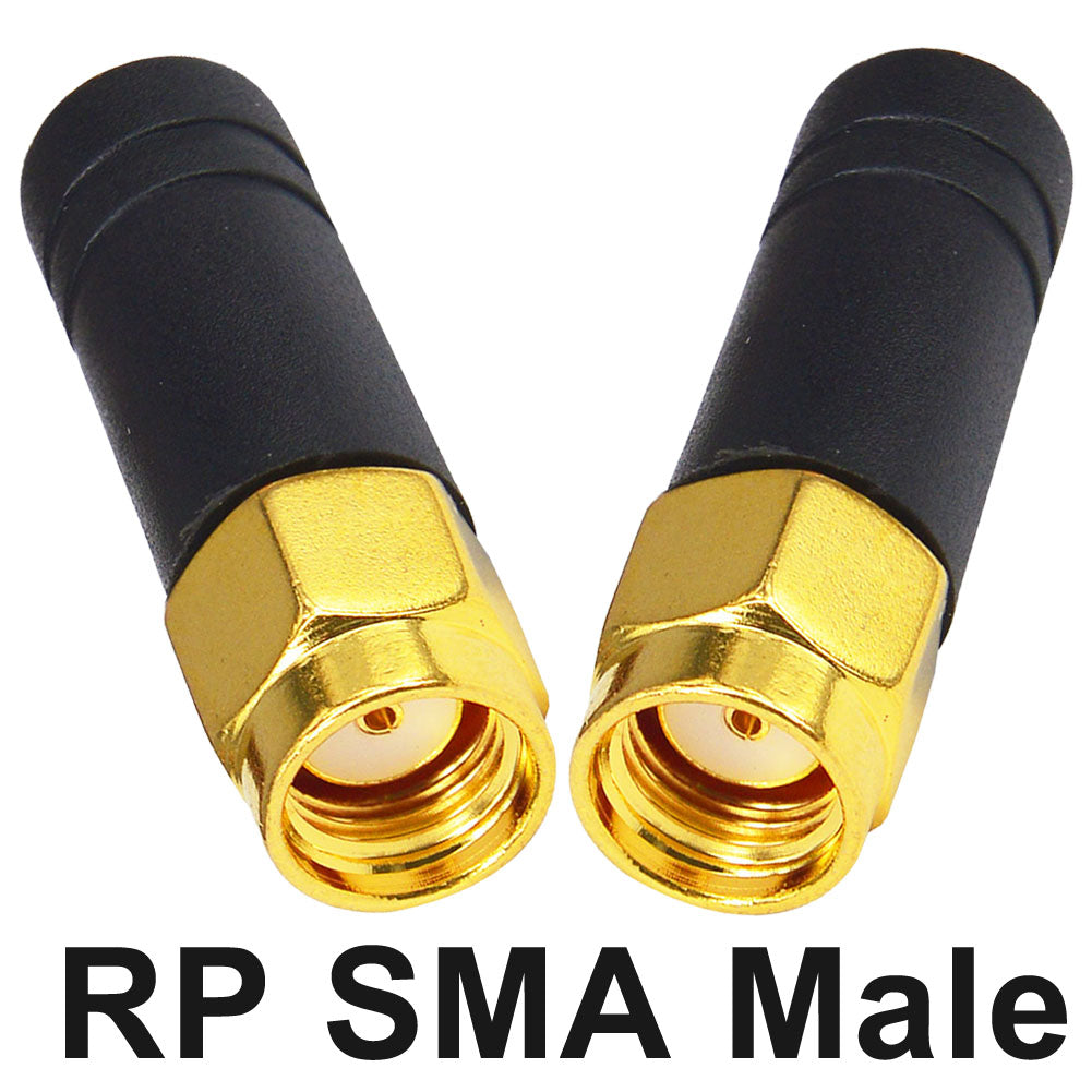 FPV Small WiFi Antenna 2.4GHz Wireless Module Omni Directional Thumb Antenna mmdvm Network Router Antenna RP SMA Male TX RX Mini RHCP Racing Drone Antenna for Multicopter WiFi USB Adapter Pack of 2