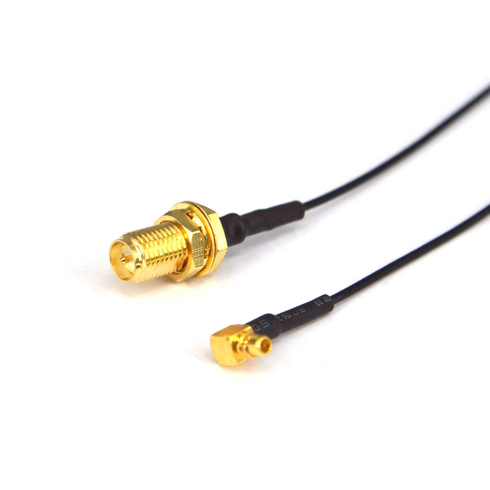 5 Pieces Antenna WiFi Pigtail Cable MMCX Male Right Angle to RP SMA Female FPV Antenna Extension Cable