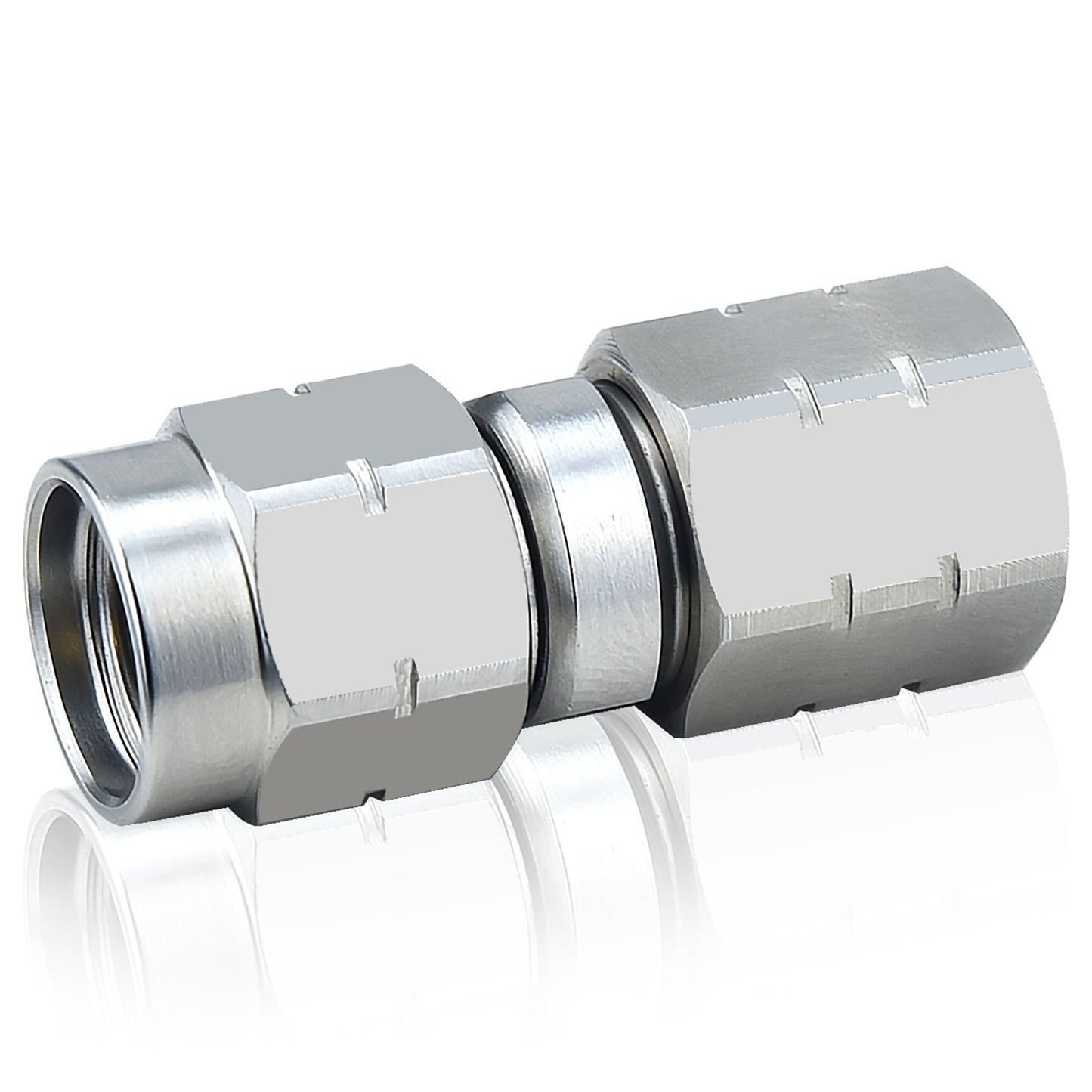 2.4 mm 3.5 mm Wave Connector Precision 2.4 mm Male to 3.5 mm Male Adapter Stainless Steel Body Microwave Adapter, 50 Ohm,DC to 34 GHz, VSWR 1:1.25