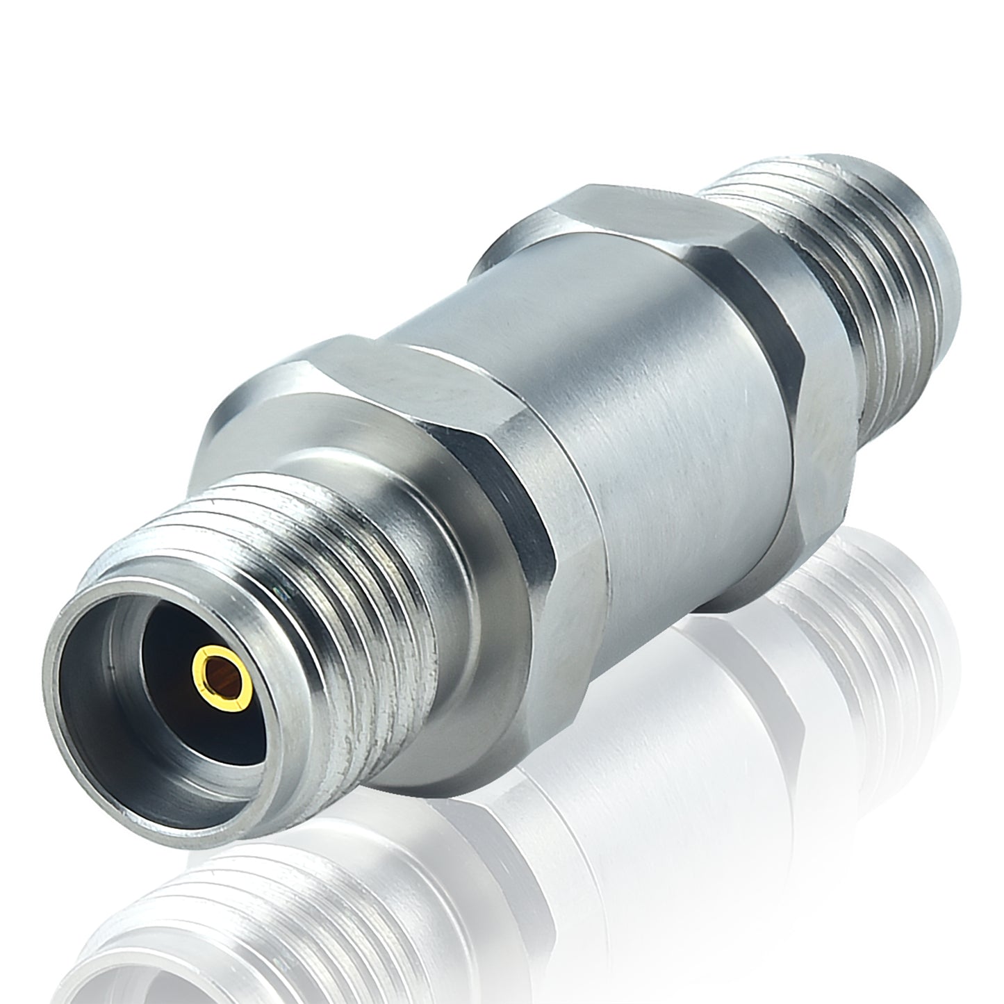 2.92 mm 3.5 mm Wave Connector Precision 2.92 mm Female to 3.5 mm Female Adapter Stainless Steel Body Microwave Adapter, 50 Ohm,DC to 34 GHz, VSWR 1:1.25