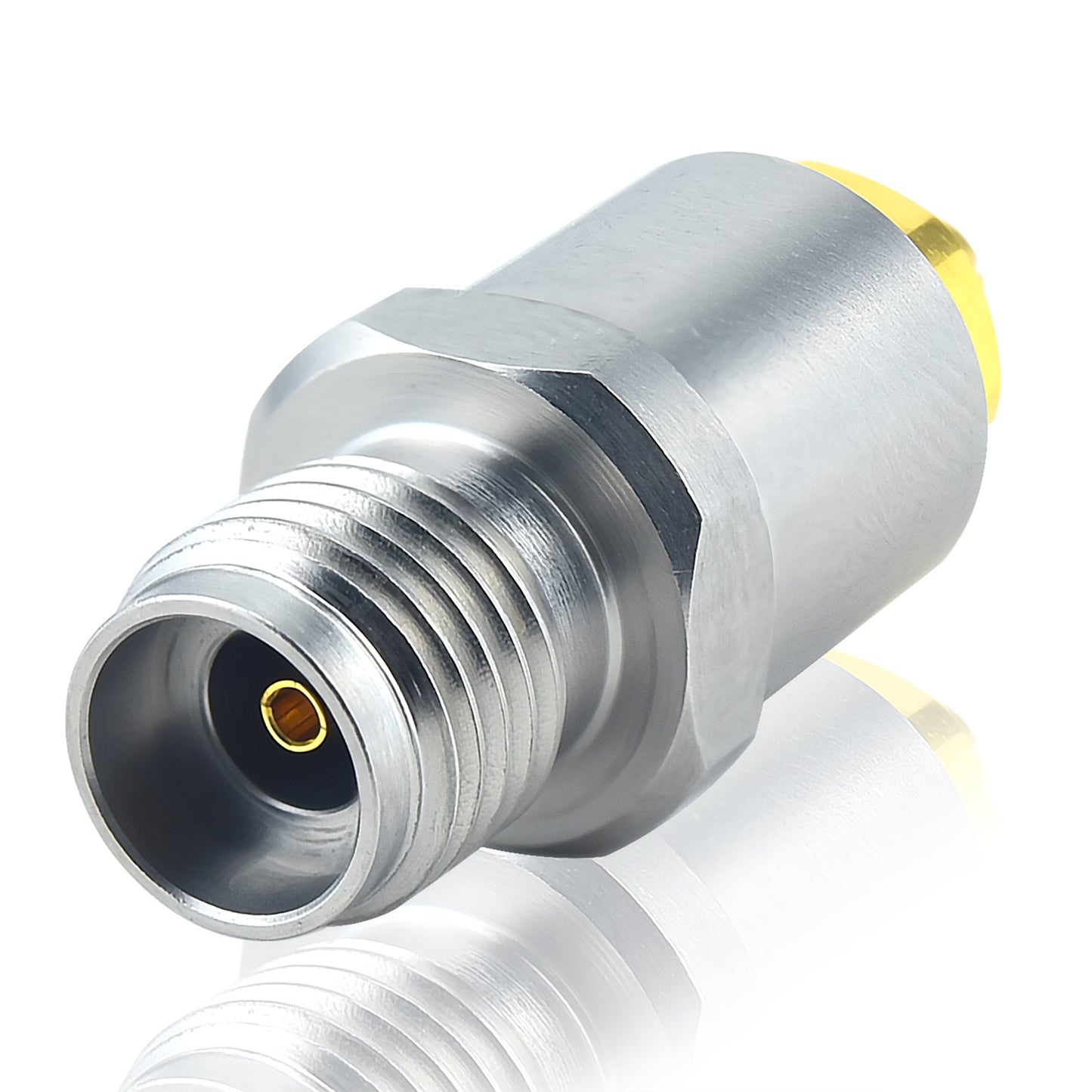 2.92 mm SSMP Wave Connector Precision 2.92 mm Female to SSMP Female Adapter Stainless Steel Body Microwave Adapter, 50 Ohm,DC to 40 GHz, VSWR 1:1.2