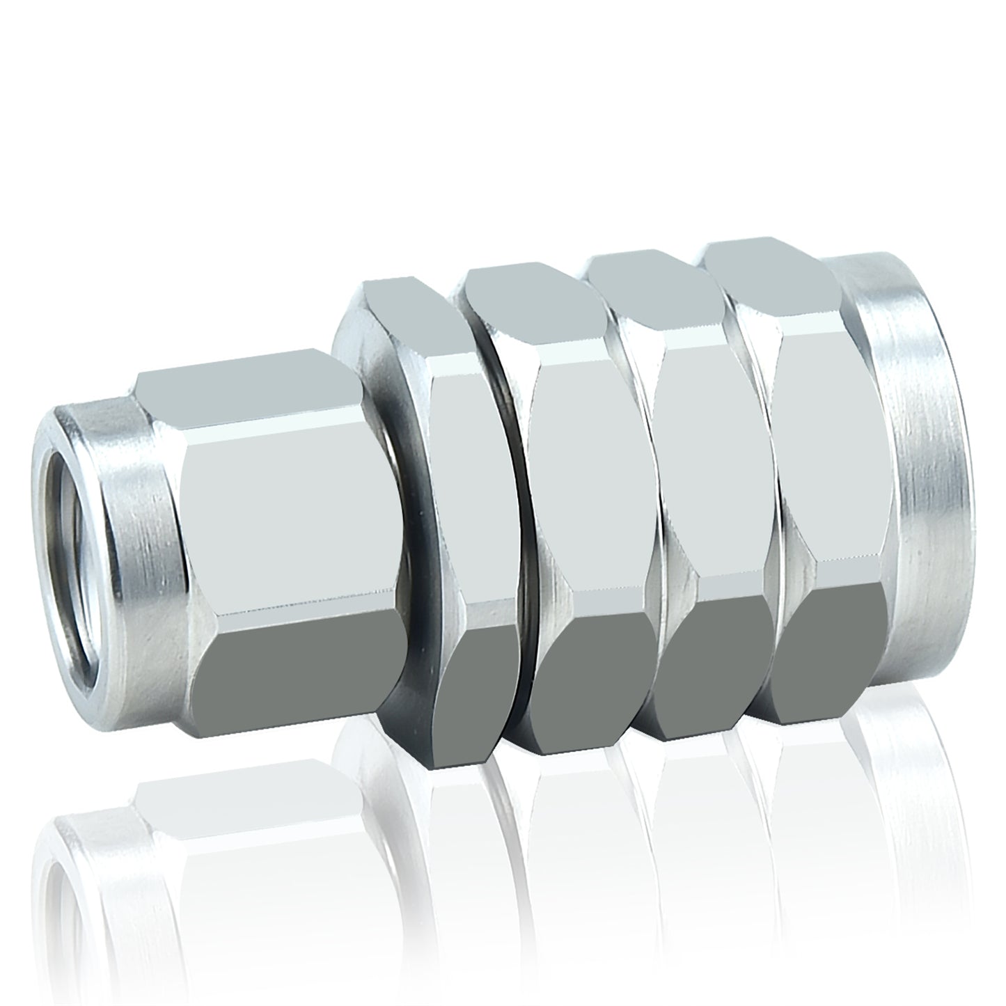 1.0 mm 1.85 mm Wave Connector Precision 1.0 mm Male to 1.85 mm Male Adapter Stainless Steel Body Microwave Adapter, 50 Ohm,DC to 67 GHz, VSWR 1:1.2