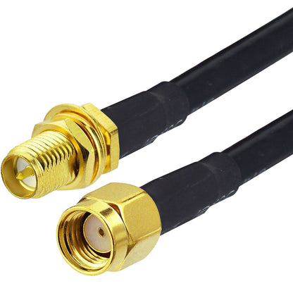 RP SMA Male to RP SMA Female Plug Connector Extension Cable RG58