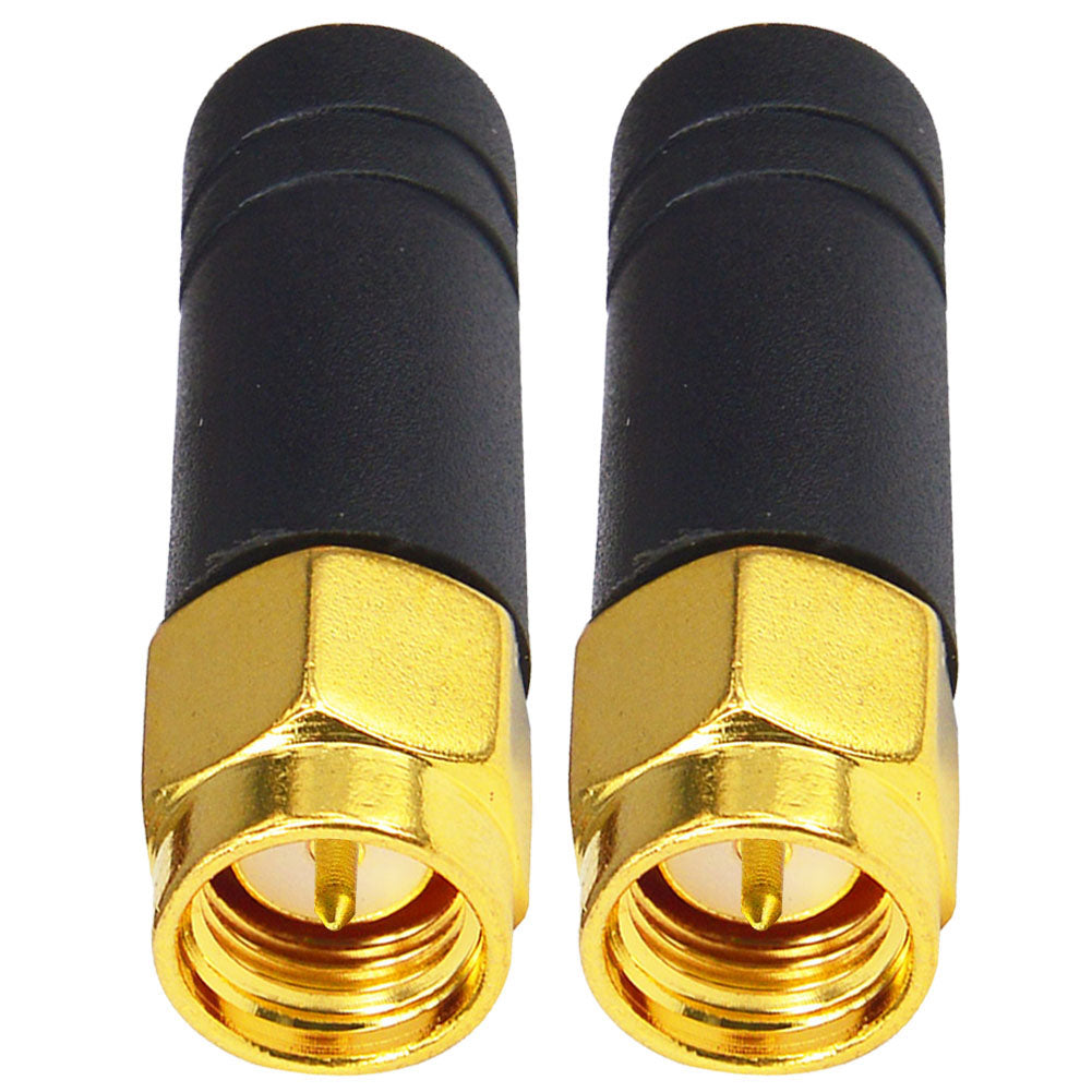 FPV Small WiFi Antenna 2.4GHz Wireless Module Omni Directional Thumb Antenna mmdvm Network Router Antenna SMA Male TX RX Mini RHCP Racing Drone Antenna for Multicopter WiFi USB Adapter Pack of 2