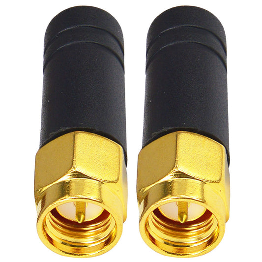 FPV Small WiFi Antenna 2.4GHz Wireless Module Omni Directional Thumb Antenna mmdvm Network Router Antenna SMA Male TX RX Mini RHCP Racing Drone Antenna for Multicopter WiFi USB Adapter Pack of 2