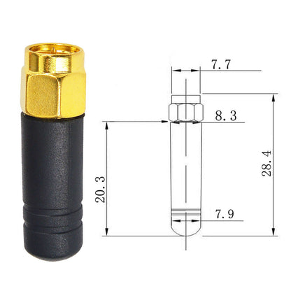 2.4 GHz Mini FPV WiFi Antenna, SMA Male, RHCP, for Racing Drones & Wireless Modules, 2-Pack