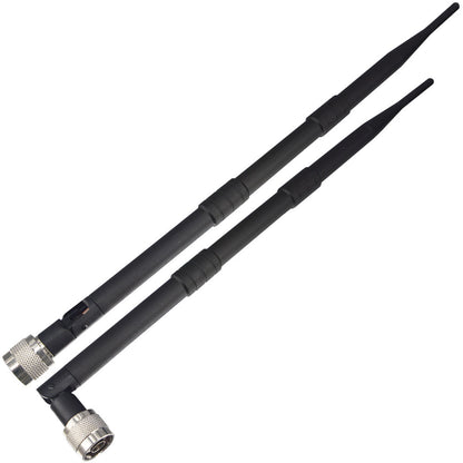 Cell Signal Booster Antenna 4G LTE Antenna Cellular 5dB Indoor Omni-Directional Whip Antenna 698-960Mhz/1700-2700Mhz 3G 4G LTE Aerial N Male Connector for Wireless Router Hotspot Pack of 2