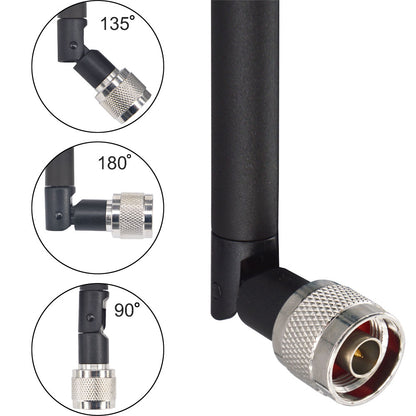 Cell Signal Booster Antenna 4G LTE Antenna Cellular 5dB Indoor Omni-Directional Whip Antenna 698-960Mhz/1700-2700Mhz 3G 4G LTE Aerial N Male Connector for Wireless Router Hotspot Pack of 2