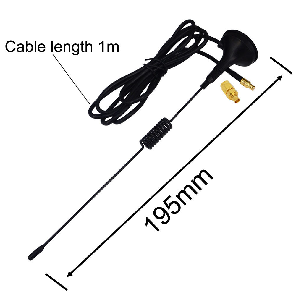 ADS-B Antenna 1090Mhz Antenna MCX Plug 2.5dbi Magnet Base ADS-B Aerial Receiver with RG174 1M &MCX Female to SMA Male Adapter 1090MHz ADS-B RTL SDR Software Defined Radio USB Stick Dongle Tuner