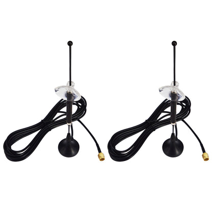 4G LTE Antenna 10dBi SMA Male Cellular Antenna 698-960/1700-2700MHz with Magnetic Base Outdoor Antenna RG174 3M for 4G LTE Wireless Router WiFi Signal Booster Amplifier Modem Network Pack of 2