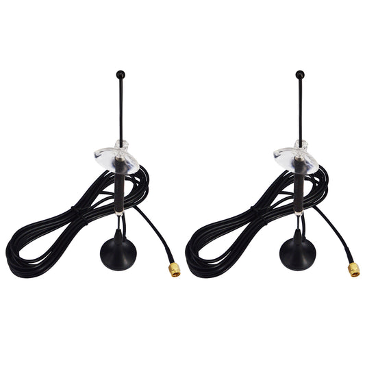 4G LTE Antenna 10dBi SMA Male Cellular Antenna 698-960/1700-2700MHz with Magnetic Base Outdoor Antenna RG174 3M for 4G LTE Wireless Router WiFi Signal Booster Amplifier Modem Network Pack of 2