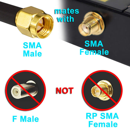 SMA Male Antenna Adapter FPV Antenna Adapter SMA Adapter Splitter 2-Way SMA Male to Dual SMA Female Connector Splitter Antenna Converter for LAN Devices Coaxial FPV Radio Baofeng Yaesu Pack of 2