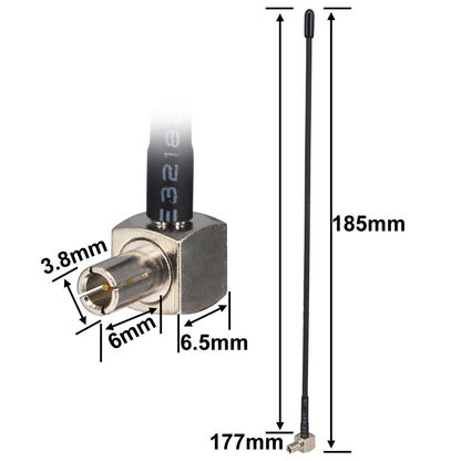 4G LTE 3dBi Soft Mini Whip External TS9 Antenna Router Modem for MiFi Router Cellular Huawei ZTE MiFi Mobile Hotspot Router USB Modem Dongle Jetpack AirCard 8800L 7730L AC791L 6620L Pack of 2