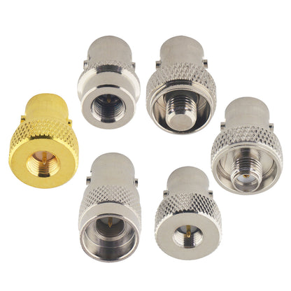 BNC to SMA Coax Adapter Kits 6 Type Coax Connector BNC Female to SMA Male Female Convert Coaxial Radio Antenna Adapter for Two Way Radio BaoFeng UV-5R FD-880 Radio Walkie Talkie GD-77 Radio UV-380 HT