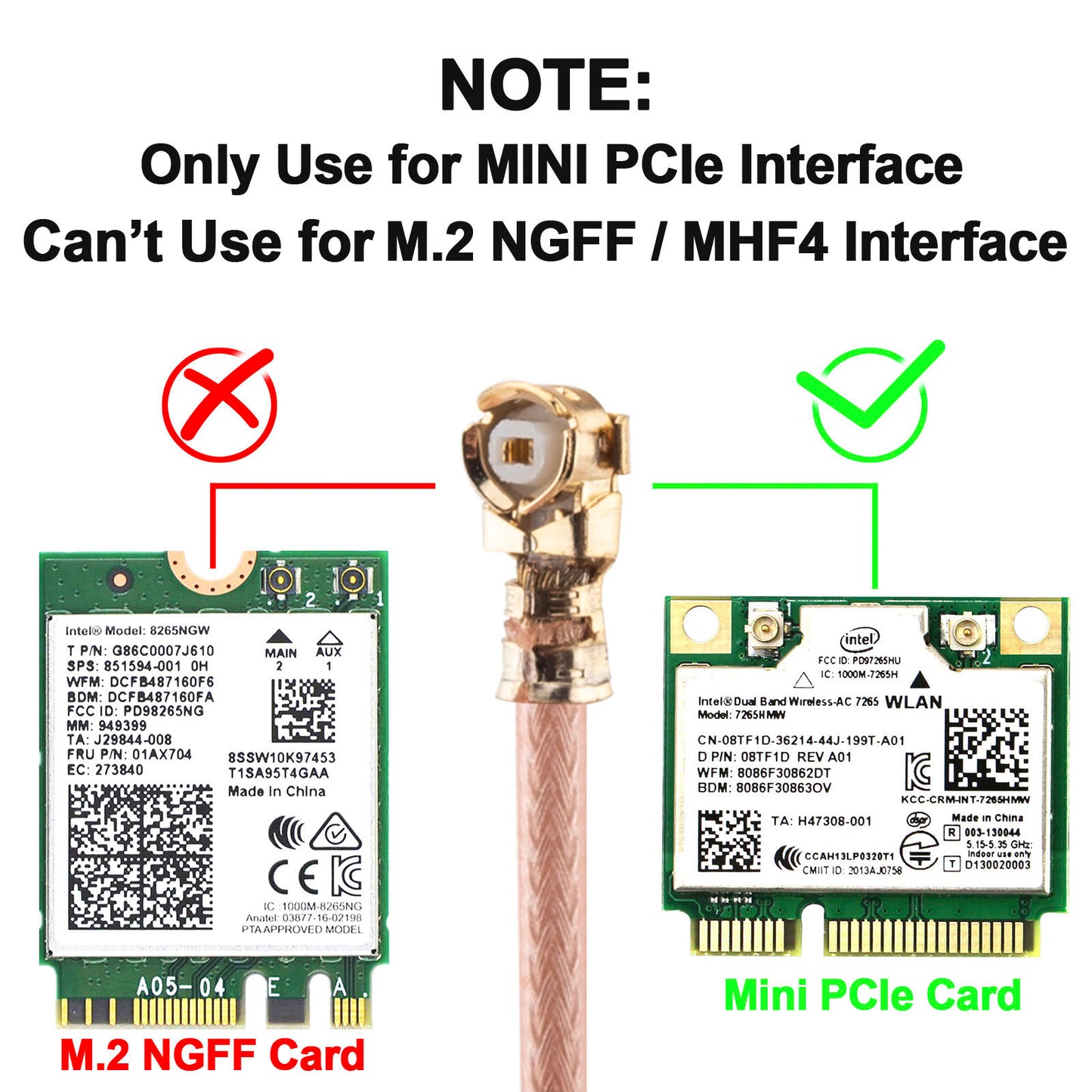 onelinkmore RG178 UFL SMA Coaxial Cable, UFL MHF1 to SMA Female Right Angle Pigtail Jumper Coax Low Loss Extension Cable for Wi-Fi Radios, Antenna, Mini PCI Pack of 5