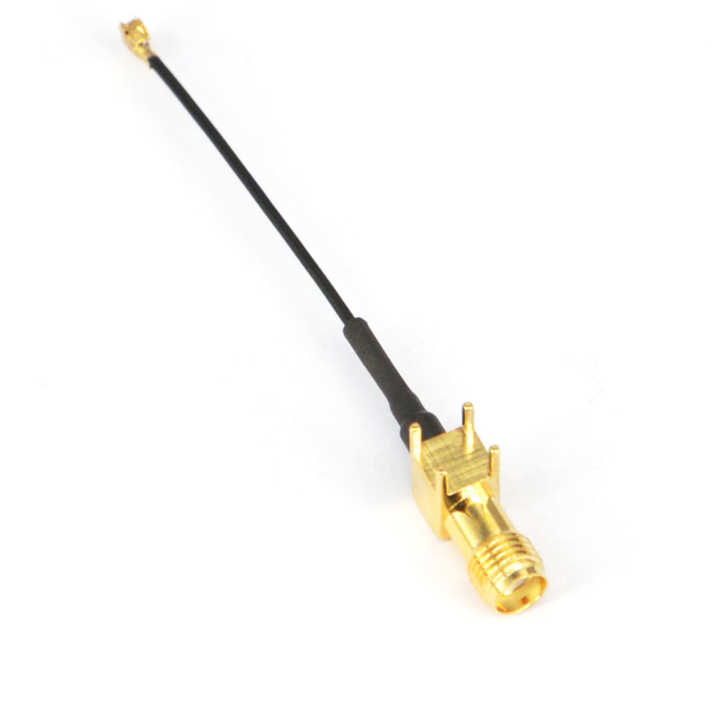 100 Pieces Extension Antenna WiFi Cord Rightangle PCB Mount SMA Jack Female to Ufl./IPX Connector 1.13 Pigtail Cable length