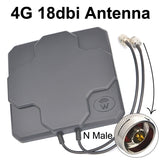 22dBi Outdoor 4G LTE MIMO Antenna Dual Polarization Panel Directional External Antenne N Male/N Female/SMA Male 30cm Cable