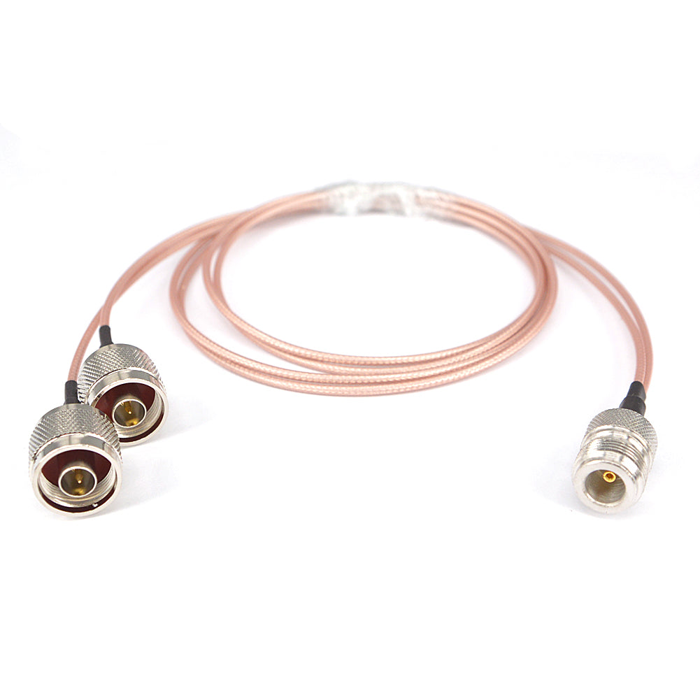 N female to Y type 2X N male Connector Splitter Combiner Cable Pigtail RF Extension RG316  Cable