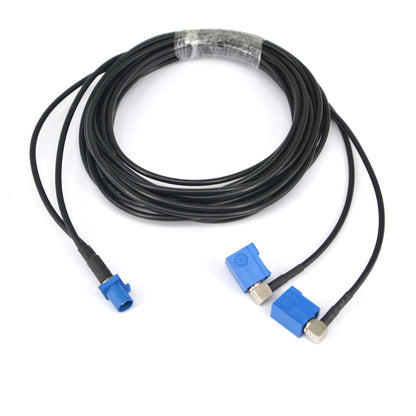 onelinkmore Fakra C Male to Two Fakra C Female Conversion Radio Fakra Extension RG174 Pigtail Cable