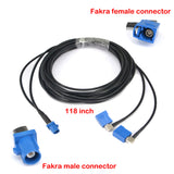 onelinkmore Fakra C Male to Two Fakra C Female Conversion Radio Fakra Extension RG174 Pigtail Cable