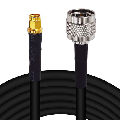 onelinkmore Lora Antenna Cable N Male to SMA Male Coax Cable 50ohm 5D-FB OD7.5 Low-Loss Extension Cable SMA to N Ultra Low Loss Cable for CDMA GSM DCS 3G 4G Mobile Signal Booster Repeater