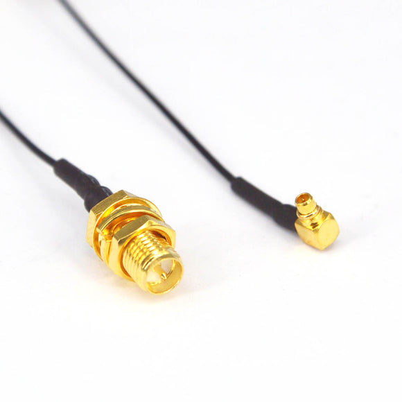 5 Pieces Antenna WiFi Pigtail Cable MMCX Male Right Angle to RP SMA Female FPV Antenna Extension Cable