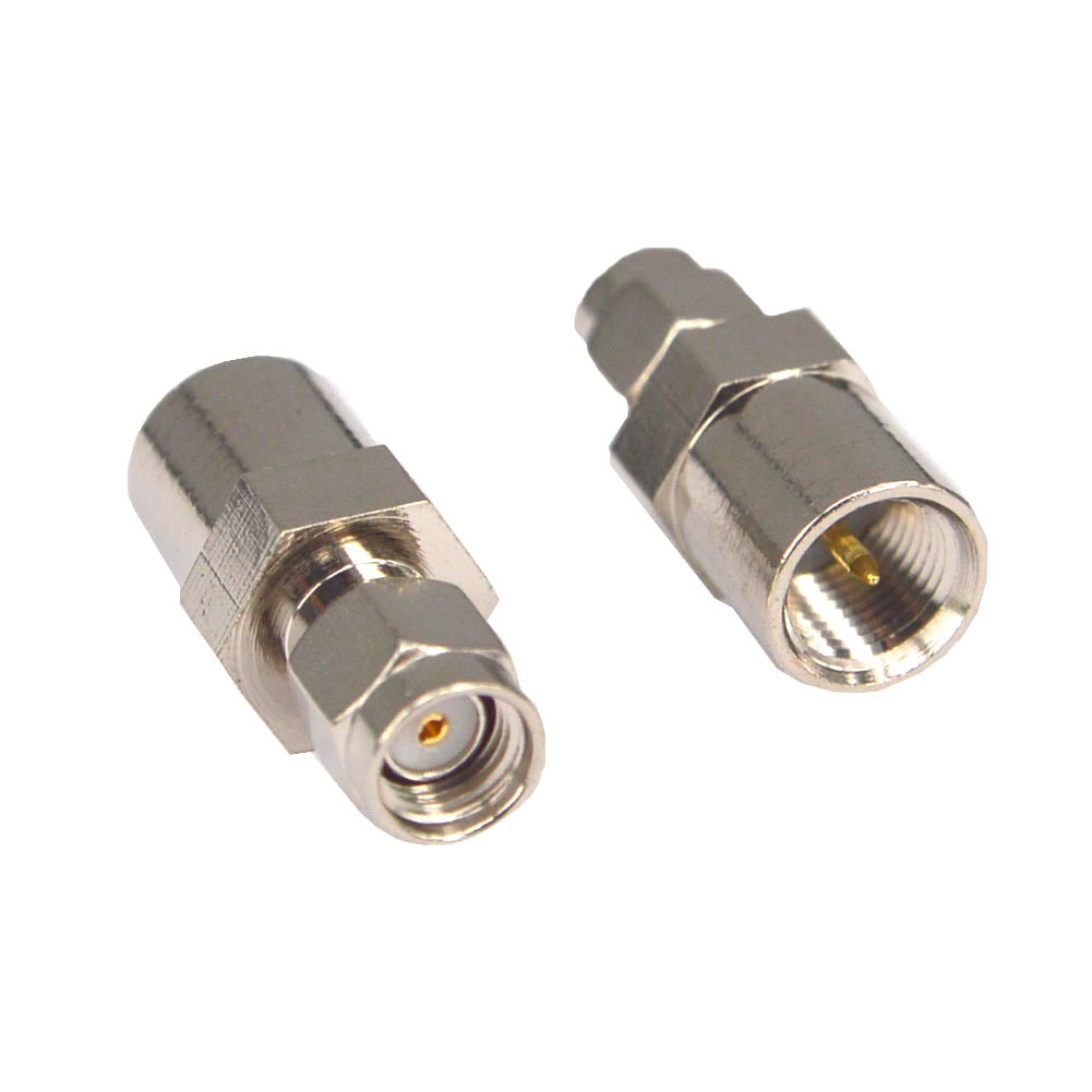 2 Pieces RP SMA Male to FME Male Straight RF Coaxial Adapter Connector FME to SMA Adapter