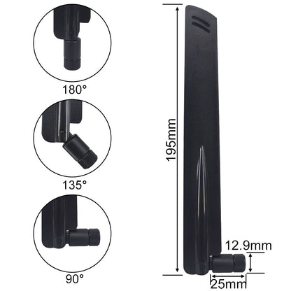 12dBi 433MHz Antenna High Gain Radio Antenna SMA Male Connector Omni-Directional Antenna Wireless Microphone Receiver Antenna for Wireless Sensor Network Huawei Router Modem Adapter Booster Pack of 2