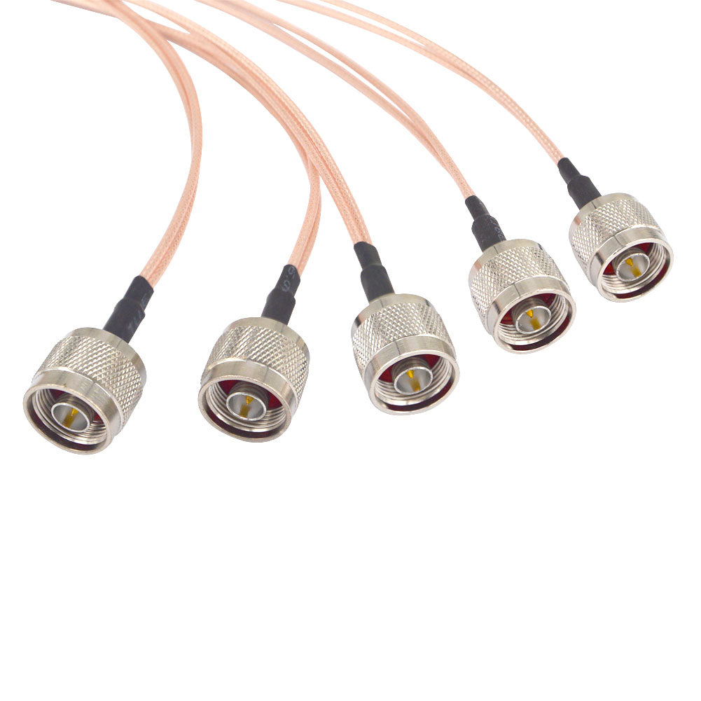 N male to Y type 2X TS9 male Straight Connector Splitter Combiner Cable Pigtail RF Extension RG316 1M Cable