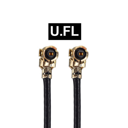 U.FL to SMA Female Bulkhead WiFi Pigtail Cable, 1.13 mm, 10 cm, for Mini PCI Cards, 50-Pack