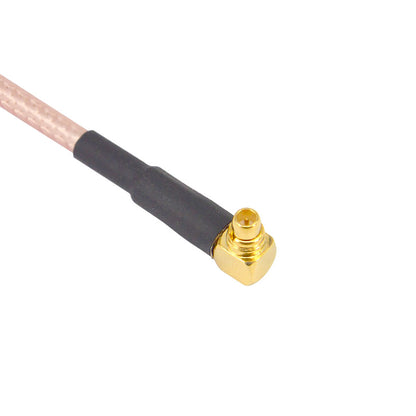 2 Pieces SMA Female bulkhead Right angle with nut to MMCX male Right angle RG316 12cm Pigtail Cable