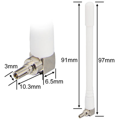 4G LTE Antenna 3G 4G Aerial 3dBi Mini External CRC9 Antenna for MiFi Mobile Hotspot Router USB Modem Dongle Jetpack Air Card AC791L 8800L 7730L Netgear LB1121 Nighthawk M1 MR1100 770S Pack of 2