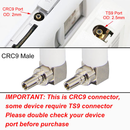 4G LTE Antenna 3G 4G Aerial 3dBi Mini External CRC9 Antenna for MiFi Mobile Hotspot Router USB Modem Dongle Jetpack Air Card AC791L 8800L 7730L Netgear LB1121 Nighthawk M1 MR1100 770S Pack of 2