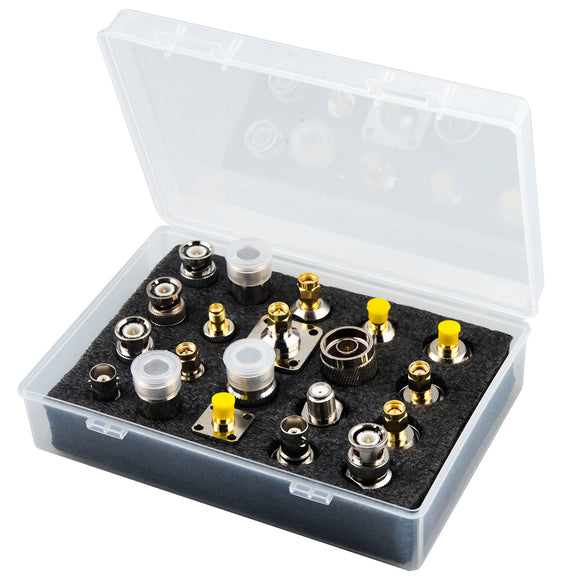 onelinkmore SMA to N BNC TNC F Type Adapter Kit, 20 Type Adapters, Male to Female Coaxial Connectors