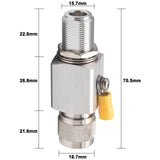 N Coaxial Lightning Arrester N Male to N Female Antenna Lightning Protector 50 Ohm for 4G, LTE, 5G, Wi-Fi, 900MHz, Helium, LoRa and Other Outside Antennas