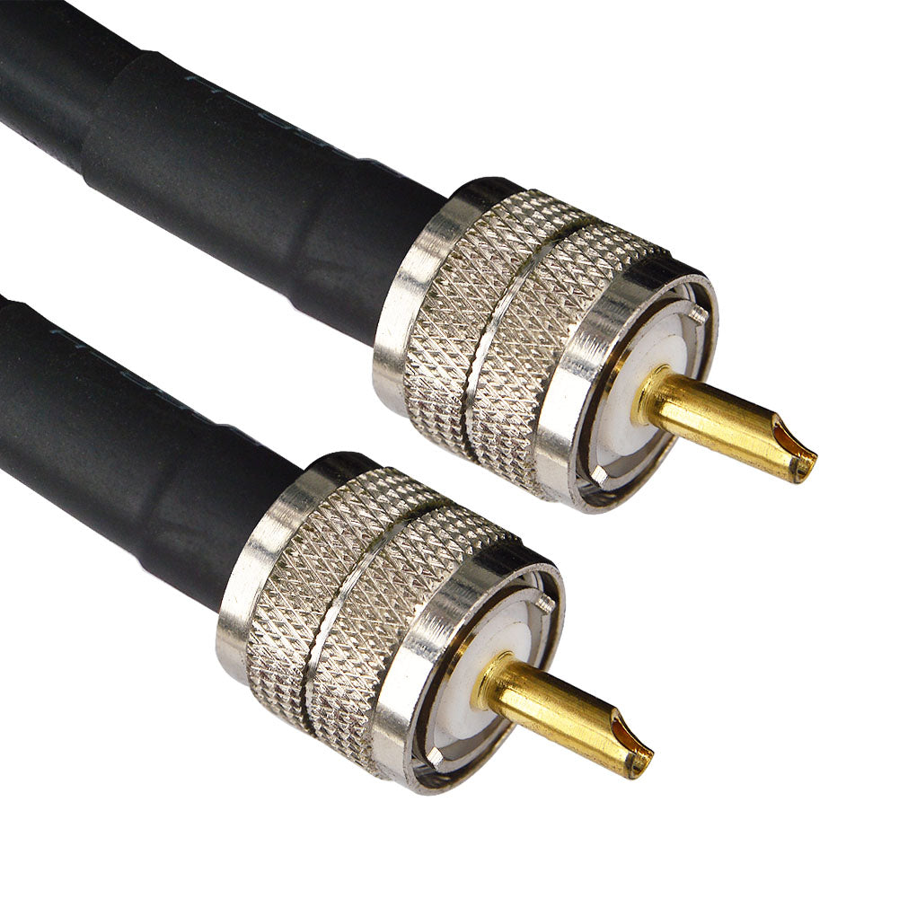 RG8 Coax Coaxial Antenna Cable UHF Male to UHF Male Connectors 50 OHM Jumpers Amateur CB Radio Antenna Cable Wire