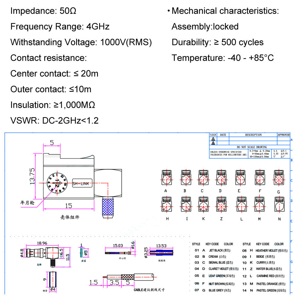 10 PCS Fakra A Black /9005 Jack Female Right Angle Connector Radio without Phantom Supply Crimp for Cable RG316 RG174 LMR100