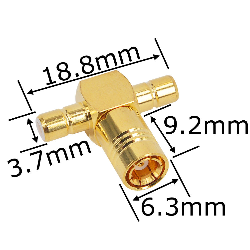 2 Pieces Satellite Radio FAKRA Antenna Adapter SMB Female to Dual SMB Male Connector Sirius XM Radio Factory Antenna Adapter