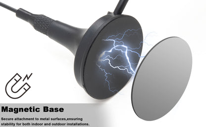 ADS-B SDR Radio Antenna 900-1800MHz/Compatible with 978MHz&1090MHz, for SDR, FPV, Ham Radio Receiver/6DBi SMA Male 1.5M Cable Magnetic Base Omni Antenna for RTL-sd r USB Dongle Tuner Receiver
