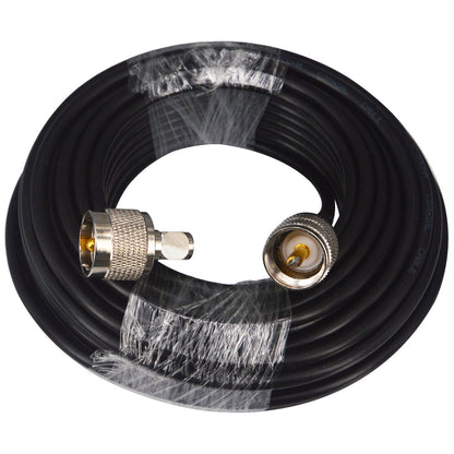 PL-259 Jumper Cable UHF Pl259 Male to Male Low Loss Digital RG58 Coax Cable for HAM & CB Radio,Antenna Analyzer,Dummy Load