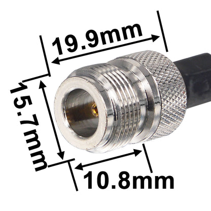 Yagi Antenna GSM Outdoor 13dbi 4G LTE 824-960mHz N Female Directional Booster Amplifier Modem RG58 7cm