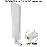 5G Antenna Bendable 600-6000Mhz 12dbi Omni 5G LTE SMA Male WiFi 3G 4G GSM Full Frequency Omni Aerial Ultra-wideband 5G Antennas Booster Modem for Module Router Tp Link Signal Receiver Pack of 2