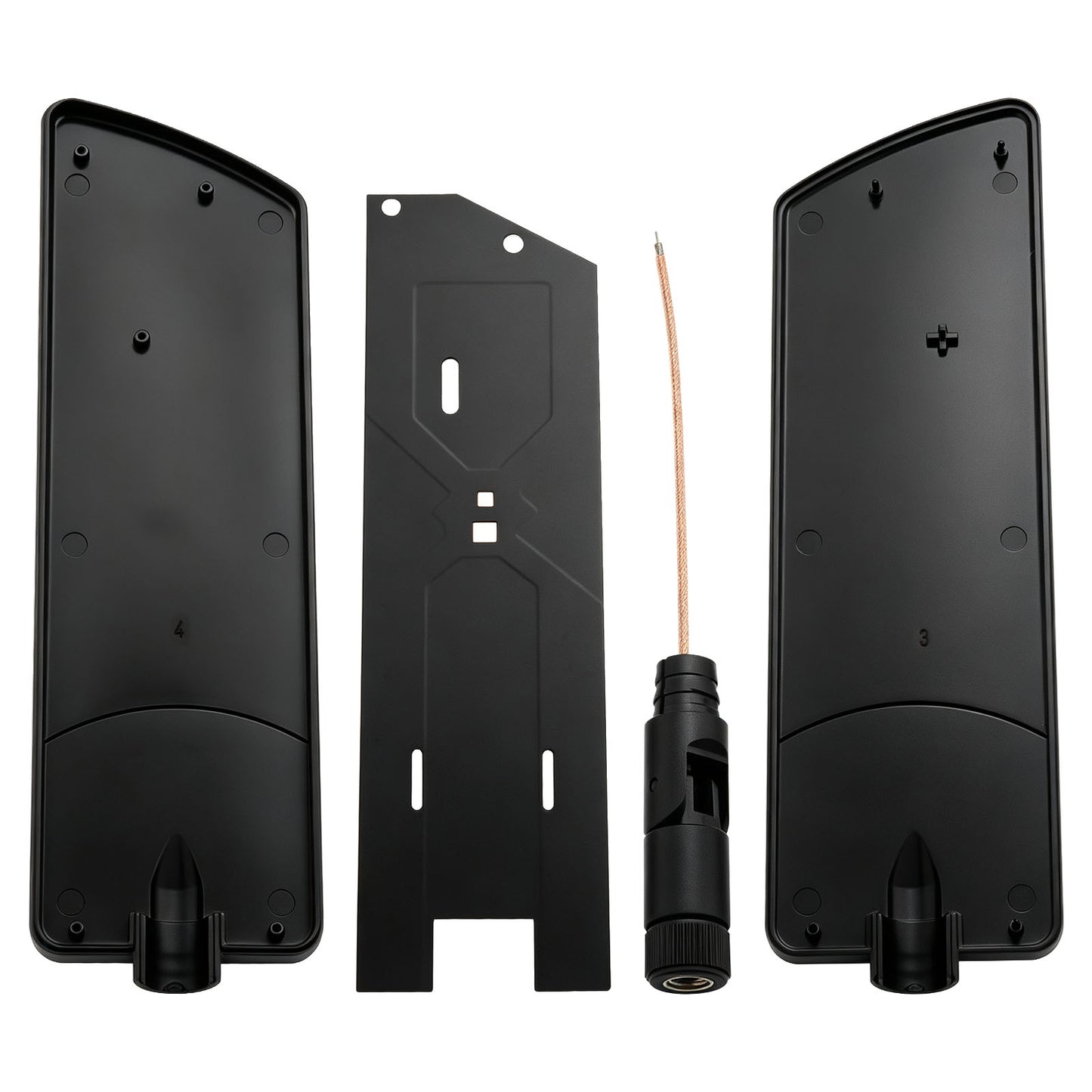 ONELINKMORE 5G LTE Antenna DIY Assembly Kit, 600-6000MHz 12dBi Wideband Omnidirectional Antenna Components with SMA Male Connector for Cellular Router, Modem and Gateway, Pack of 2, Unassembled