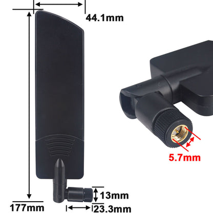 5G Antenna Bendable 600-6000Mhz 12dbi Omni 5G LTE SMA Male WiFi 3G 4G GSM Full Frequency Omni Aerial High-gain 5G Antennas Booster Amplifier for Module Router Tp Link Signal Receiver Pack of 2