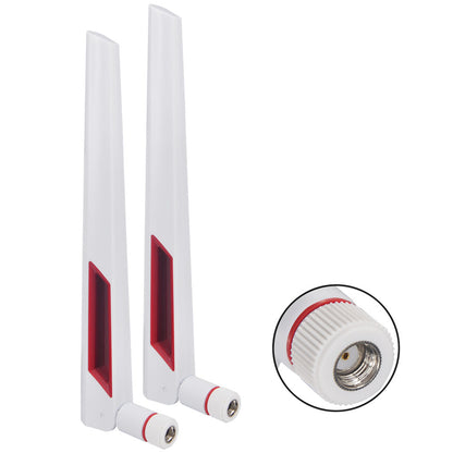 Dual Band WiFi Antenna 2.4G 5G 5.8GHz Router Antenna RP SMA Male Universal Antenna 2.4G 5.8G Dual-Band Antenna for PC Desktop FPV Drone ASUS AC88U Antennas WLAN WiFi Antenne Booster Pack of 2