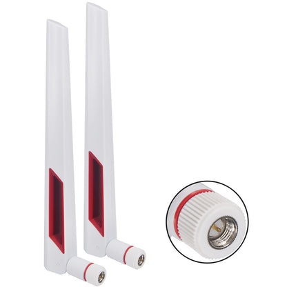 Dual Band WiFi Antenna 2.4G 5G 5.8GHz Router Antenna SMA Male Universal Antenna Dual-Band Antenna for PC Desktop FPV Drone PS4 ASUS AC88U AC87U Antennas WLAN WiFi Antenne Booster Pack of 2
