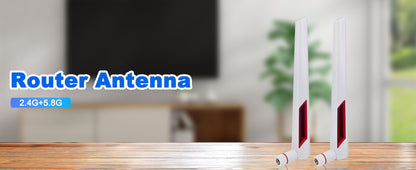 Dual Band WiFi Antenna 2.4G 5G 5.8GHz Router Antenna SMA Male Universal Antenna Dual-Band Antenna for PC Desktop FPV Drone PS4 ASUS AC88U AC87U Antennas WLAN WiFi Antenne Booster Pack of 2