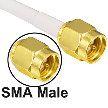 4G LTE Outdoor Antenna Wall Mount Waterproof SMA Male Trail Camera Antenna for Verizon AT&T T-Mobile Moultrie Cell Signal Booster Sprint Router Gateway Modem Cellular Trail Camera Game Cam Camera