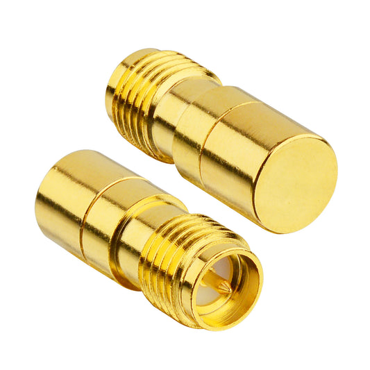 Coaxial Terminators DC to 6GHz RP SMA Female Connector DC Block in-Line RF Coaxial Matched Terminator Termination Load 50 Ohm RP SMA Terminator Blocks DC Voltage 1W from RF Test Equipment Pack of 2